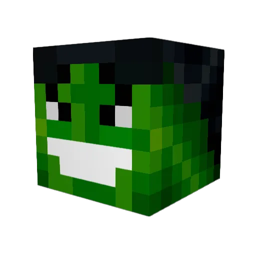 Bjorm Minecraft avatar head, 3D render
