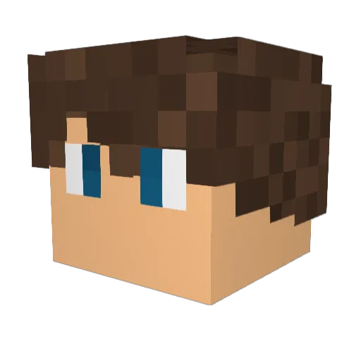 Bjorn2003 Minecraft avatar head, 3D render