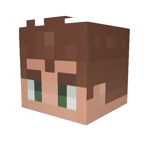 Bjorn321 Minecraft avatar head, 3D render