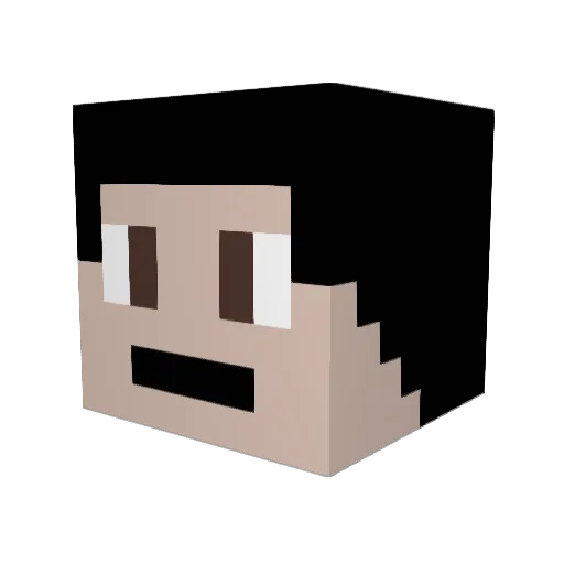 BjornKerman Minecraft avatar head, 3D render