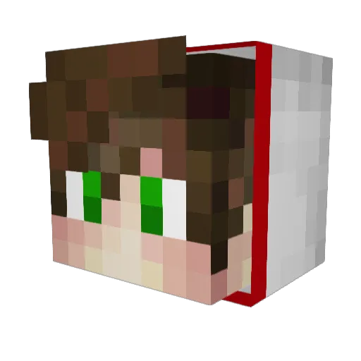 Bjornago Minecraft avatar head, 3D render