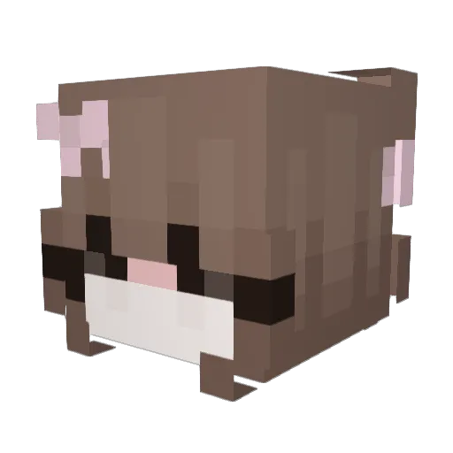 Bjzlf Minecraft avatar head, 3D render