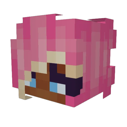 BkFox93 Minecraft avatar head, 3D render