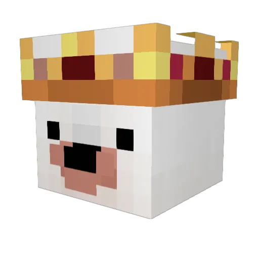 BkMB Minecraft avatar head, 3D render