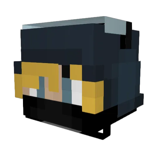 Bkc400 Minecraft avatar head, 3D render