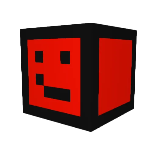 Bkcloud Minecraft avatar head, 3D render