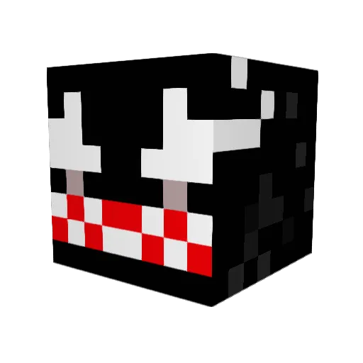 Bkmb_128 Minecraft avatar head, 3D render