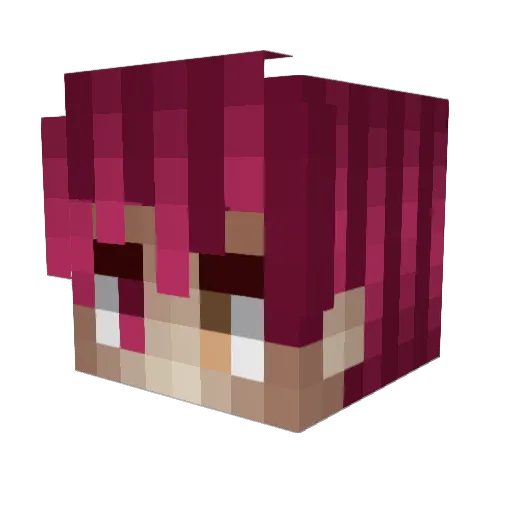 Bkzzed Minecraft avatar head, 3D render