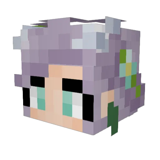 Bkzzi Minecraft avatar head, 3D render