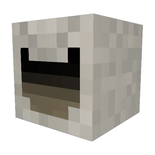 Bl00dparaDIse Minecraft avatar head, 3D render