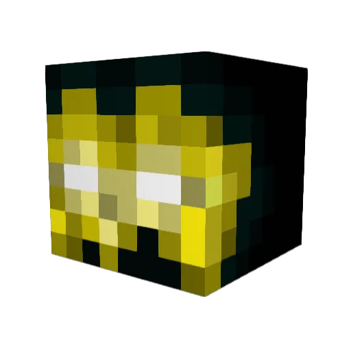 Bl0ckCbl0cK Minecraft avatar head, 3D render