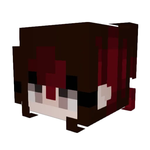 Bl0dr3in4 Minecraft avatar head, 3D render