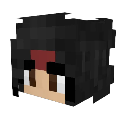 Bl0dreyna Minecraft avatar head, 3D render