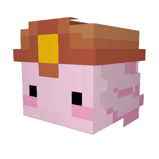 Bl1sche Minecraft avatar head, 3D render