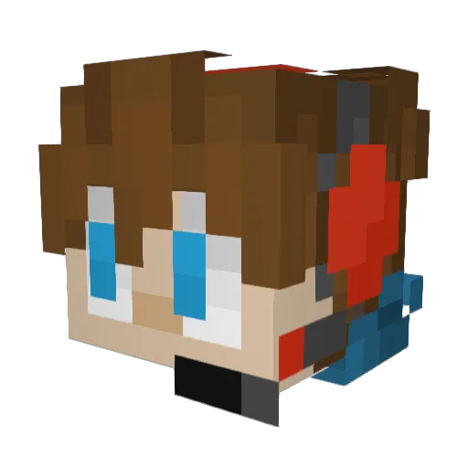 Bl1tzer_CZ Minecraft avatar head, 3D render