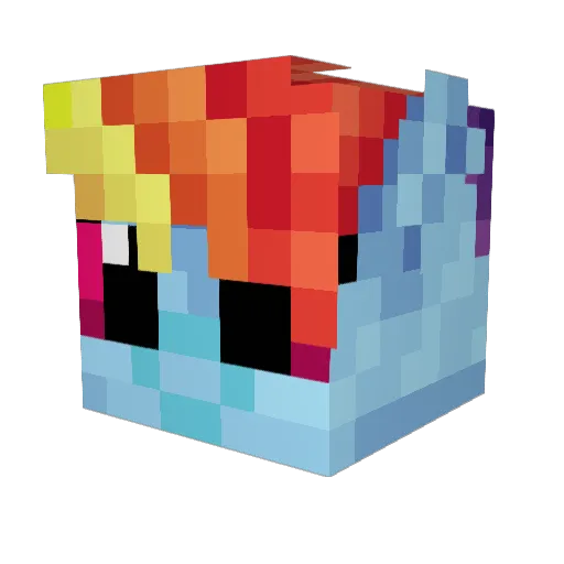 Bl4ckL3mon Minecraft avatar head, 3D render