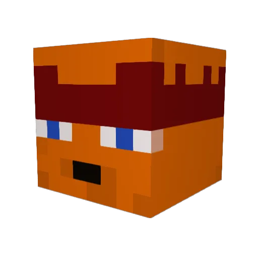 Bl4ckWind Minecraft avatar head, 3D render