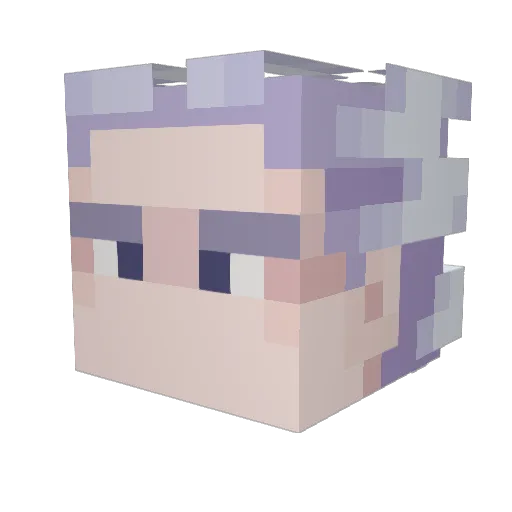 Bl4ckreaper Minecraft avatar head, 3D render