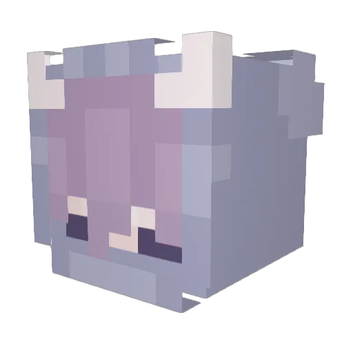 Bl4hhh Minecraft avatar head, 3D render
