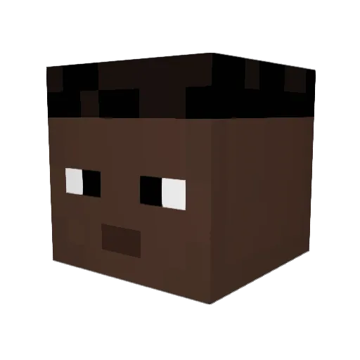 BlAsiGHG11 Minecraft avatar head, 3D render