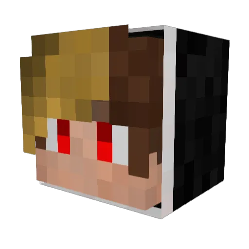 Bla9937 Minecraft avatar head, 3D render