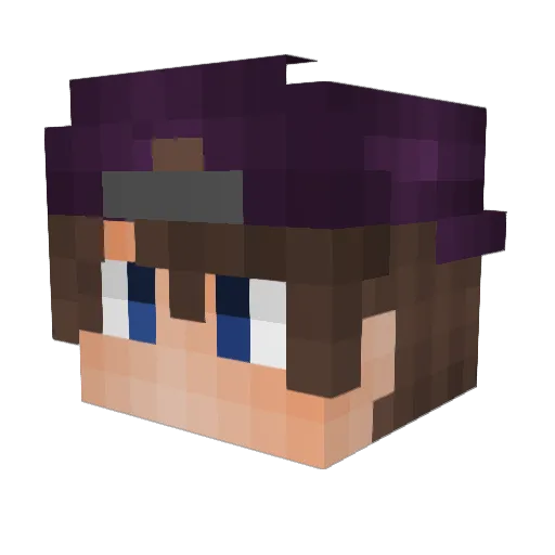 BlaD_1337 Minecraft avatar head, 3D render
