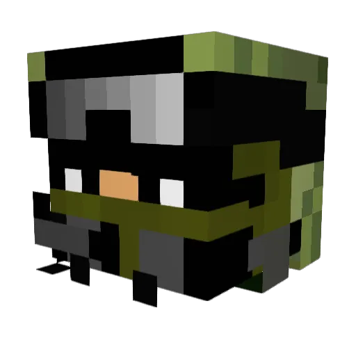 BlaZin0226 Minecraft avatar head, 3D render