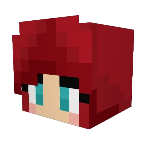 BlaackMaad Minecraft avatar head, 3D render