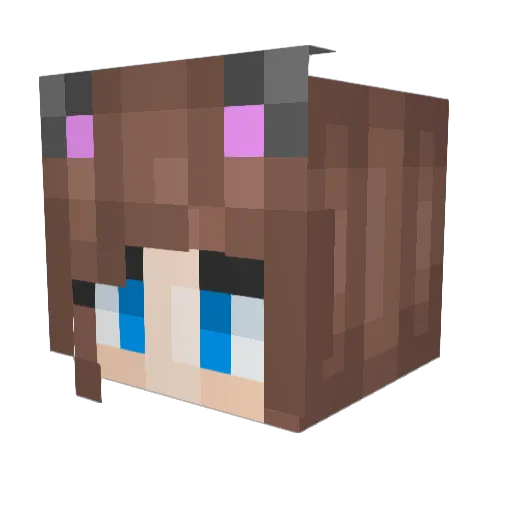 Blaaz7 Minecraft avatar head, 3D render