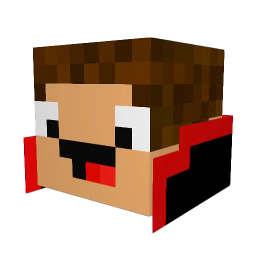 Blaazer Minecraft avatar head, 3D render