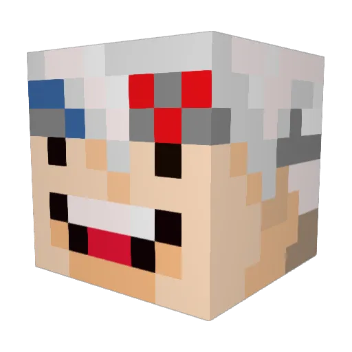 Blabberson Minecraft avatar head, 3D render