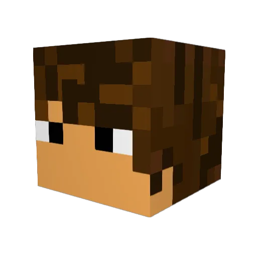 Blabbymc Minecraft avatar head, 3D render
