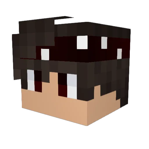 Blablaaa Minecraft avatar head, 3D render