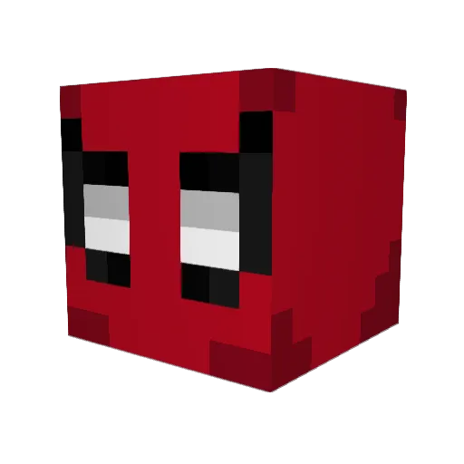 Blabsie Minecraft avatar head, 3D render