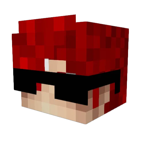 BlacK_MariA Minecraft avatar head, 3D render