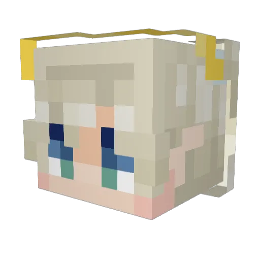 BlacKnight1108 Minecraft avatar head, 3D render