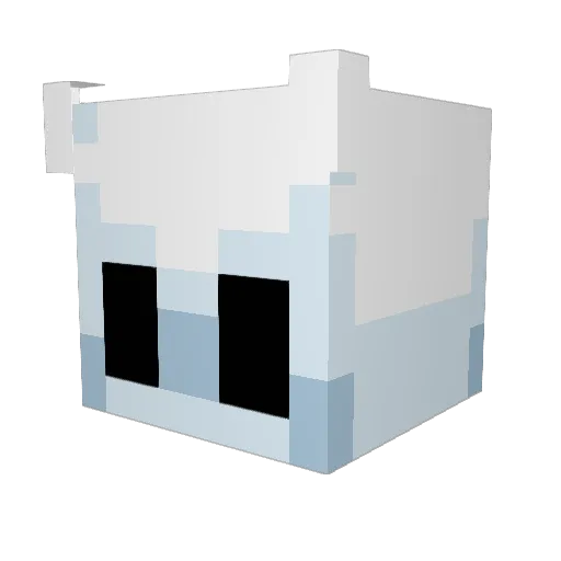 BlacMagicc Minecraft avatar head, 3D render