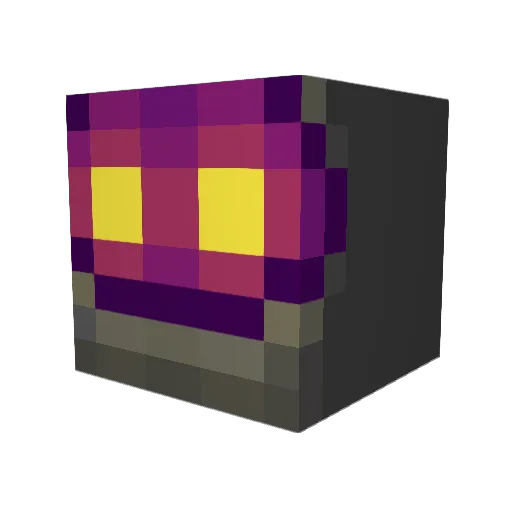 BlacRyu Minecraft avatar head, 3D render