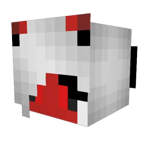 Blaccdior Minecraft avatar head, 3D render