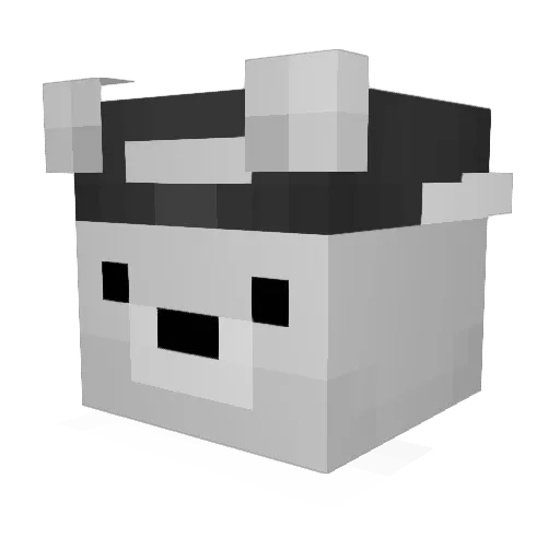 Black0104 Minecraft avatar head, 3D render