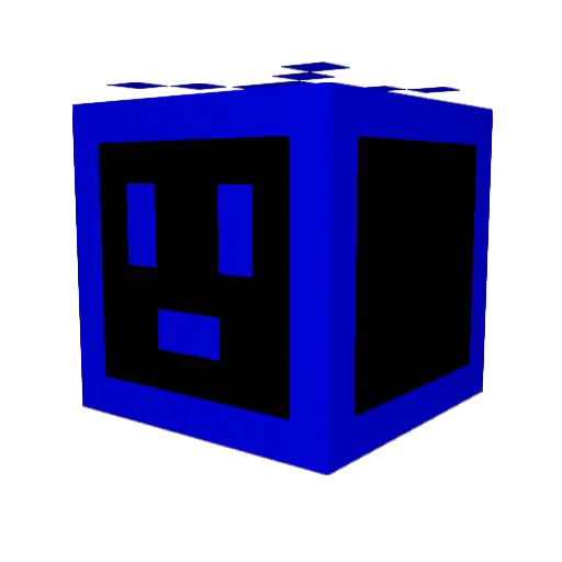 Black0321 Minecraft avatar head, 3D render