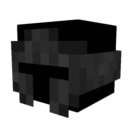 Black463 Minecraft avatar head, 3D render
