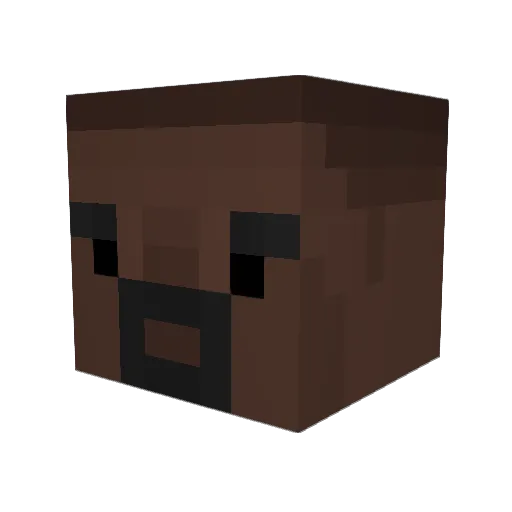 Black678 Minecraft avatar head, 3D render