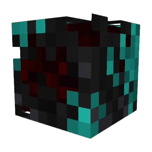 Black9995 Minecraft avatar head, 3D render