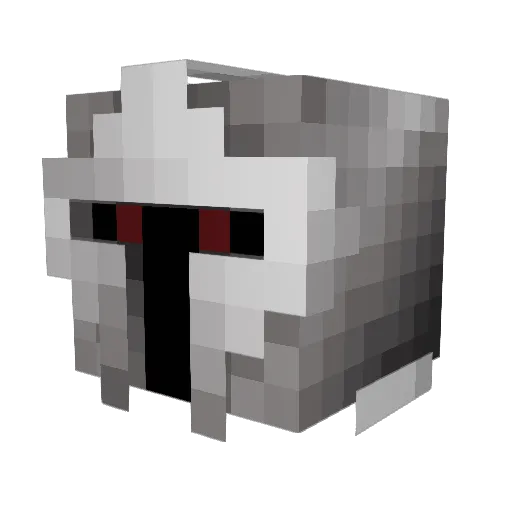 BlackAlphaWolf77 Minecraft avatar head, 3D render