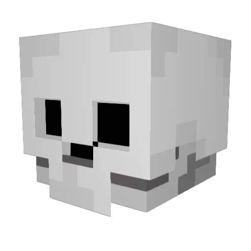 BlackAndBased Minecraft avatar head, 3D render