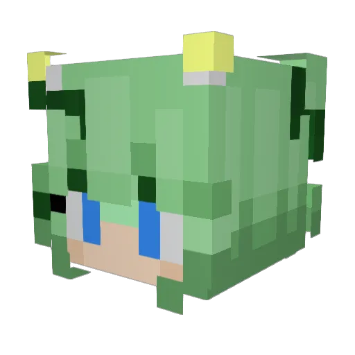 BlackAngel2926 Minecraft avatar head, 3D render