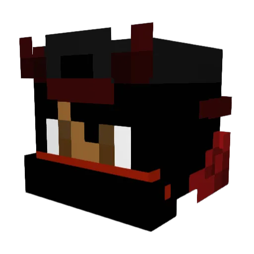 BlackArrow1490 Minecraft avatar head, 3D render