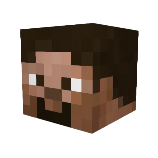 BlackArrow99 Minecraft avatar head, 3D render