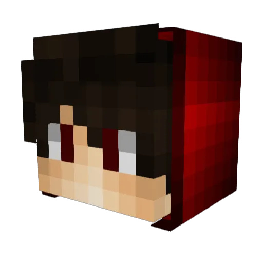 BlackAssassin007 Minecraft avatar head, 3D render